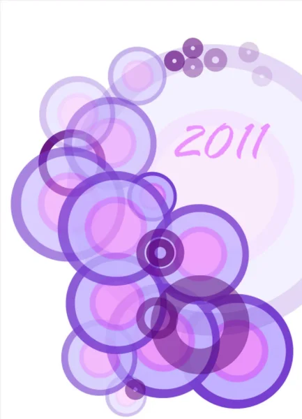 Abstraction 2011year — Stock Vector