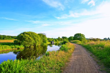 Forth and Clyde Canal in Scotland clipart