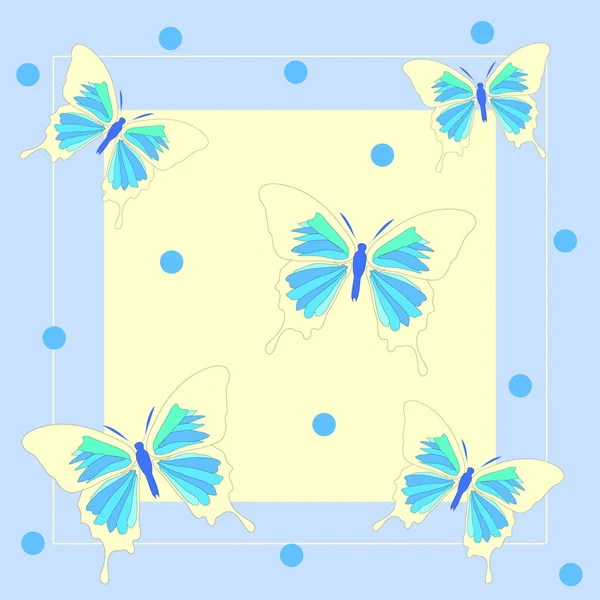 아름다운 나비 삽화 — 스톡 사진