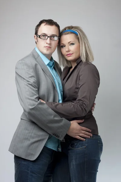 Business fashion couple — Stock Photo, Image