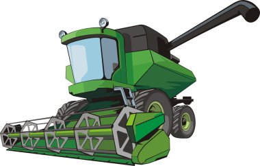 Harvest combine clipart