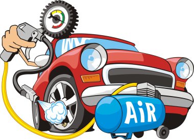 Air for wheel clipart