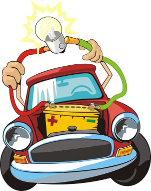 Car electric circuit repair clipart