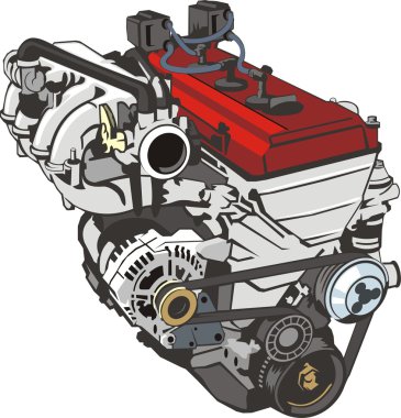 Car engine clipart