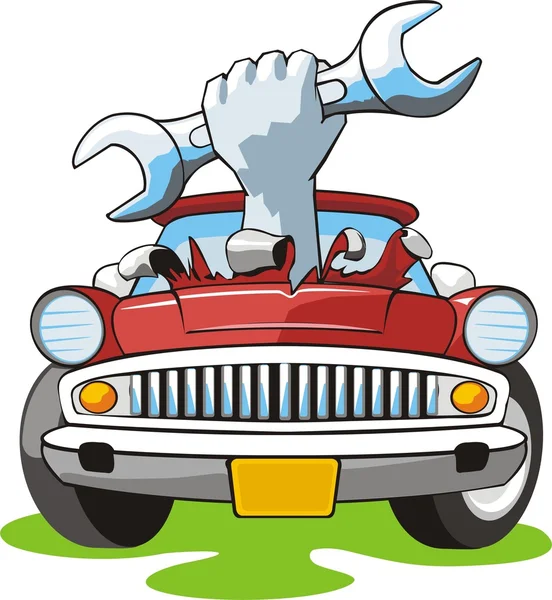 Réparation automobile — Image vectorielle