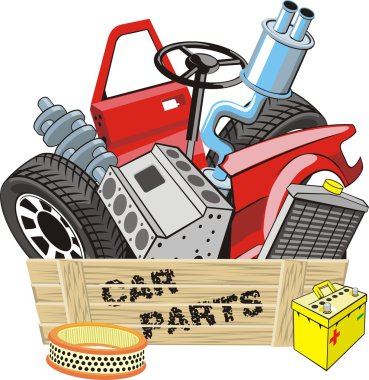 Car parts clipart