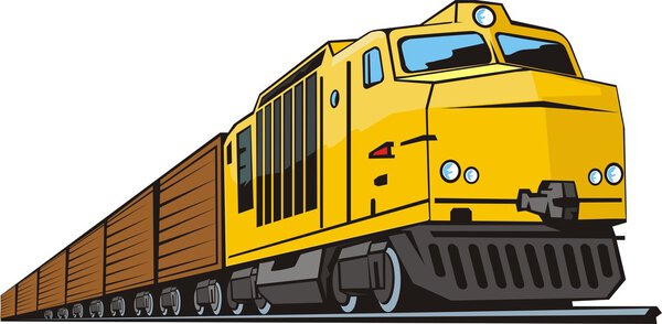 Locomotive for cargo transportation