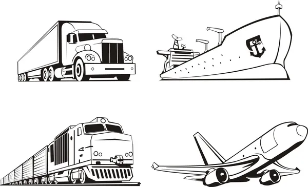 Transporte de carga — Archivo Imágenes Vectoriales