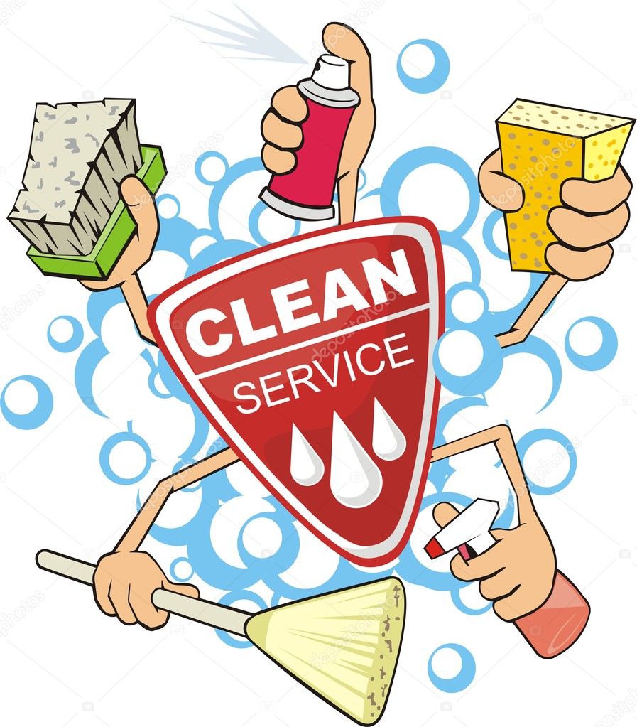 Clean service sign — Stock Vector © kokandr 5662515