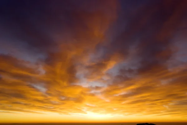 Rudá oblaka — Stock fotografie