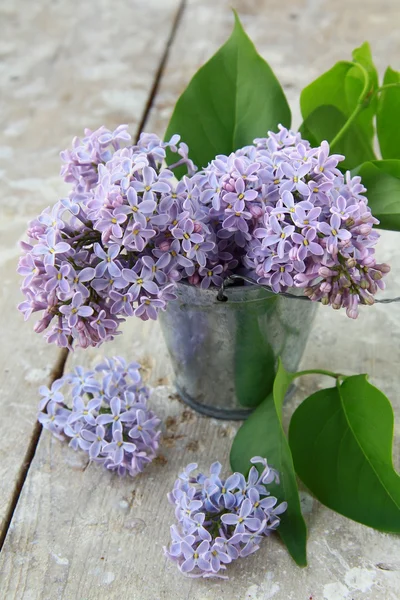 Bouquet of violet lilac in a vase — Stock Photo, Image