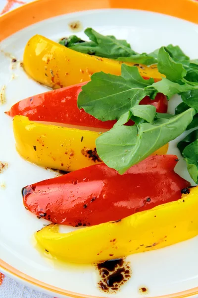 Grillad paprika paprika på en tallrik — Stockfoto