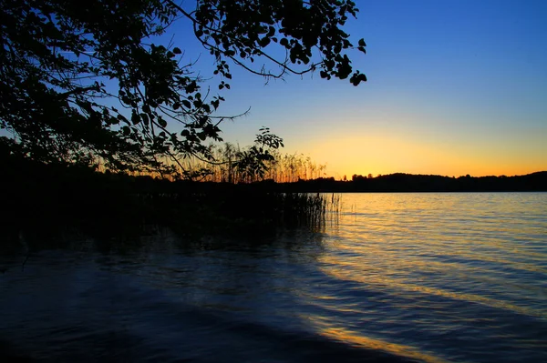 호수에서의 아침 — 스톡 사진