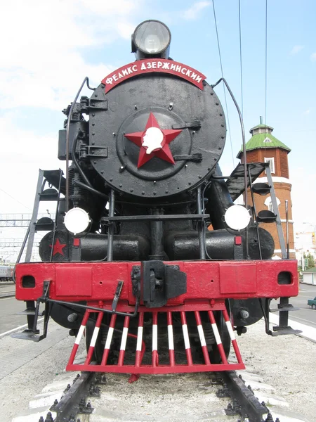 Lokomotiva černá — Stock fotografie