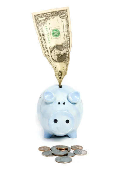 Dollars and cents savings — Stock Photo, Image