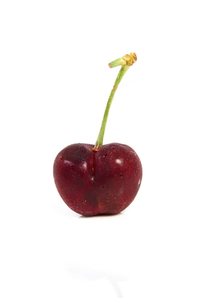 Červené cherry s kapkami Rosy — Stock fotografie