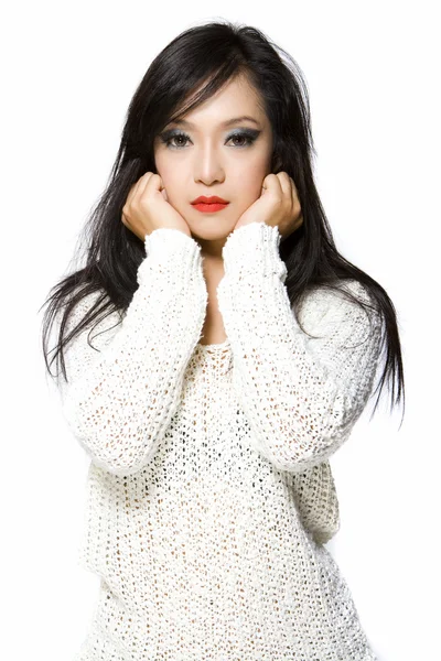 Asiático modelo mujer-tailandés etnia belleza — Foto de Stock
