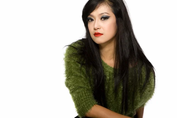 Modelo Mulher-Asiática Etnia Beleza — Fotografia de Stock