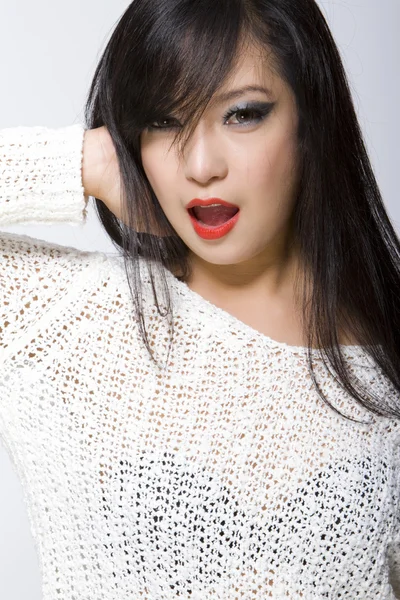 Азіатська модель жінка тайський етнічної приналежності краси — стокове фото