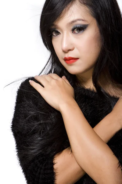 Азиатская модель женщины-тайской этнической красоты — стоковое фото