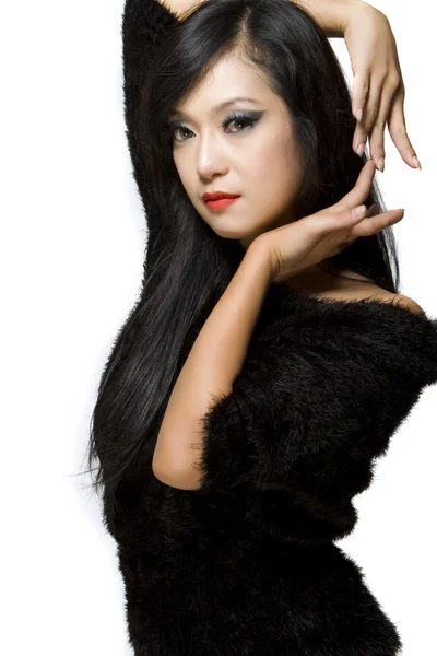 アジアのモデルの女性タイ民族の美しさ — ストック写真