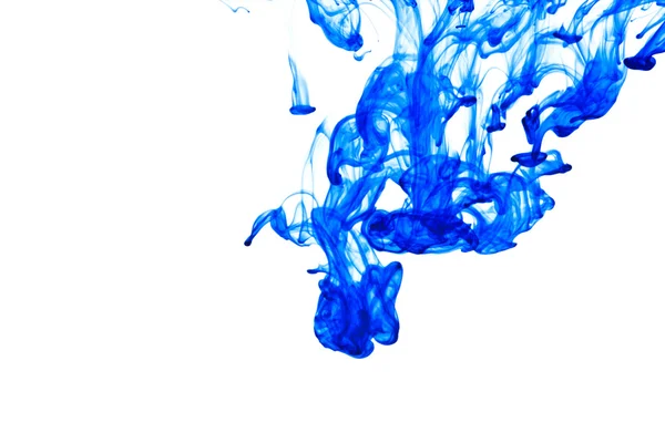 Blue ink drop — Stock Photo, Image