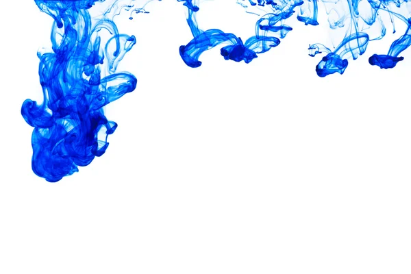 Daling van de blauwe inkt — Stockfoto