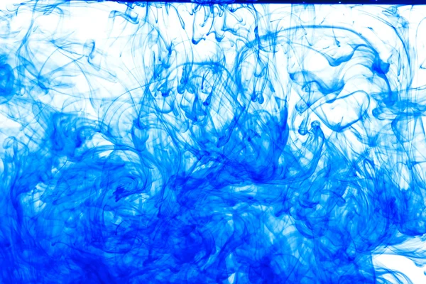 青のインク ドロップ — ストック写真