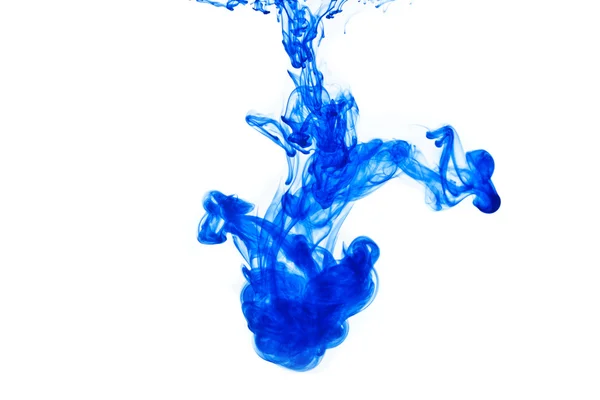 Goccia d'inchiostro blu — Foto Stock