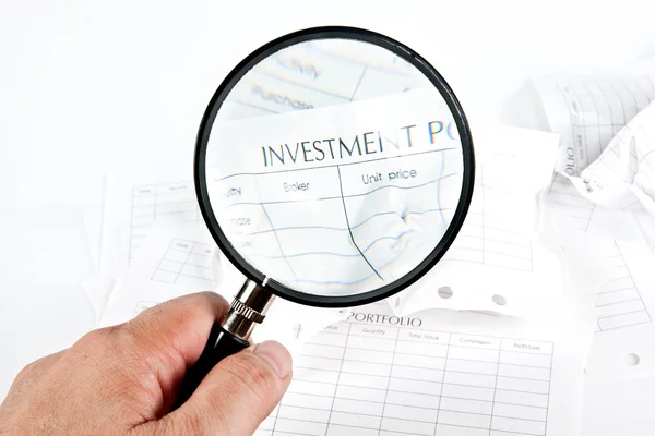 stock image Investment Spreadsheets