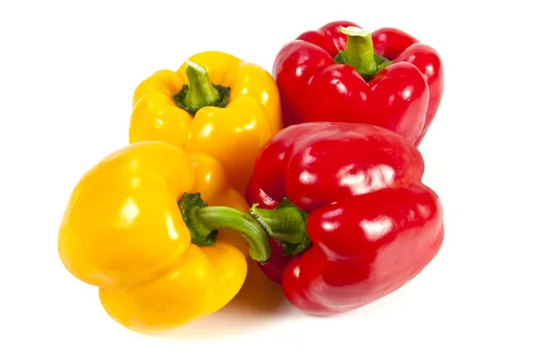 Red and yellow bell pepper — Stock Photo, Image