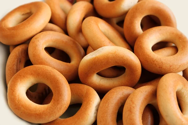 stock image Many wheaten bagels closeup