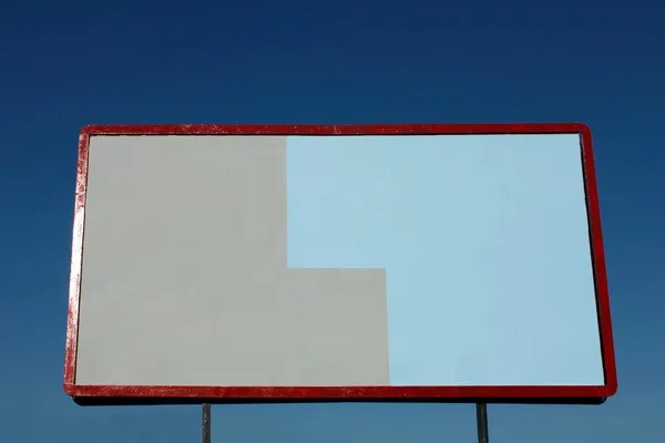 Pusty duży billboard — Zdjęcie stockowe
