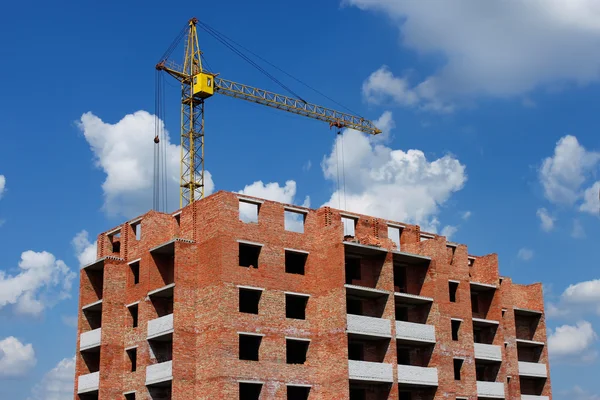 Building crane on the construction — Stock Photo, Image