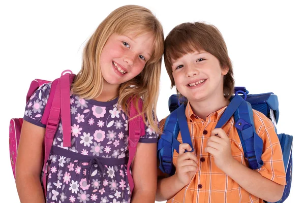 Kids posing for back to school Royalty Free Stock Images