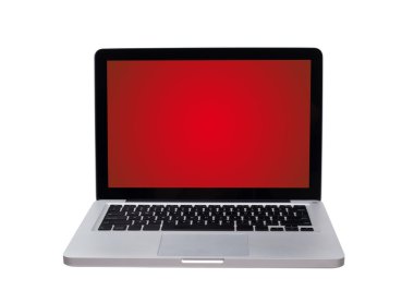 Isolated modern laptop clipart