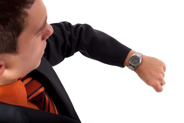 Бізнесмен Дивитися годинник — стокове фото