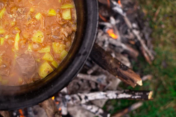 stock image Outdoors cooked stew