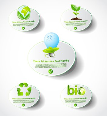 Eco sticker collection 1 clipart