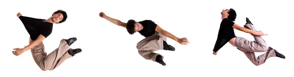 Collectie van een man springen — Stockfoto