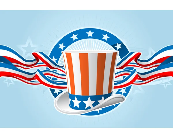 Fourth of july emblem — Stock Vector