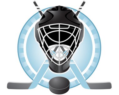 Hockey emblem clipart