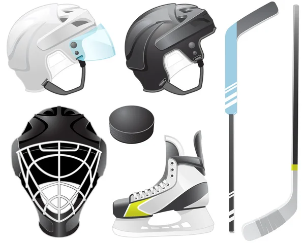 Hockey accessories — Stock Vector