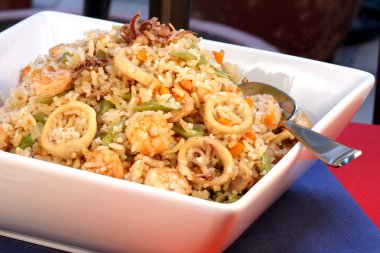 Calamary rice clipart