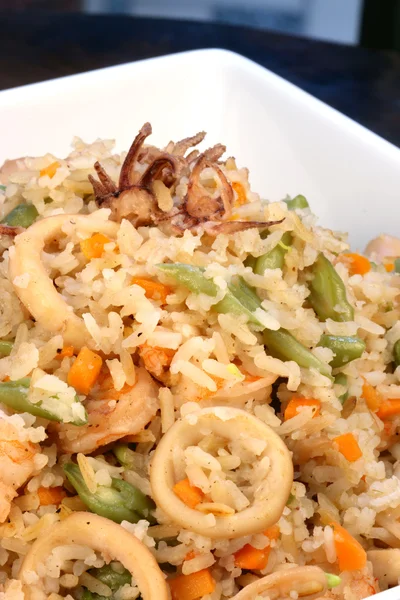 Calamary rice — Stock Photo, Image