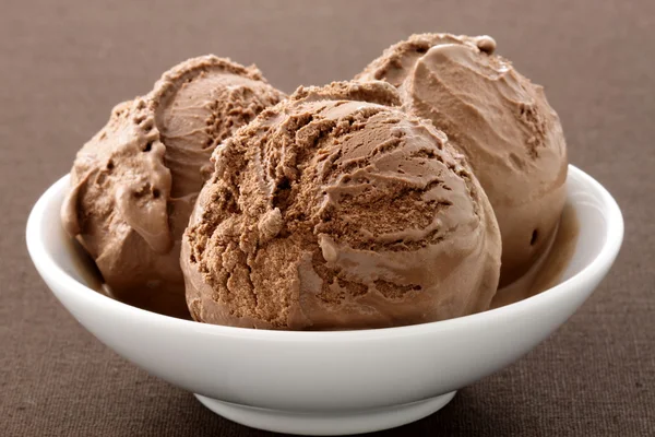Delicious gourmet chocolate ice cream, — Stock Photo, Image