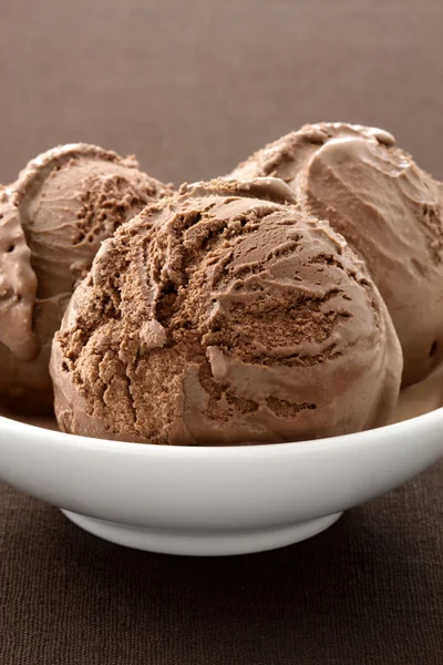 Delicious gourmet chocolate ice cream, — Stok Foto