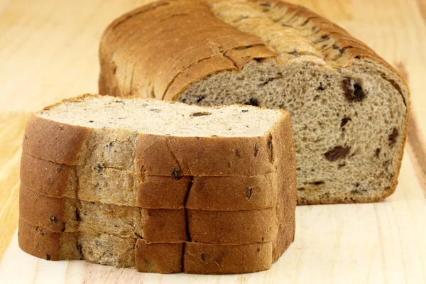 stock image Wholegrain raisins and nuts bread