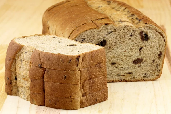 stock image Wholegrain raisins and nuts bread