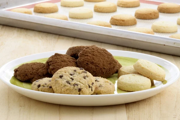 stock image Delicious assorted cookies